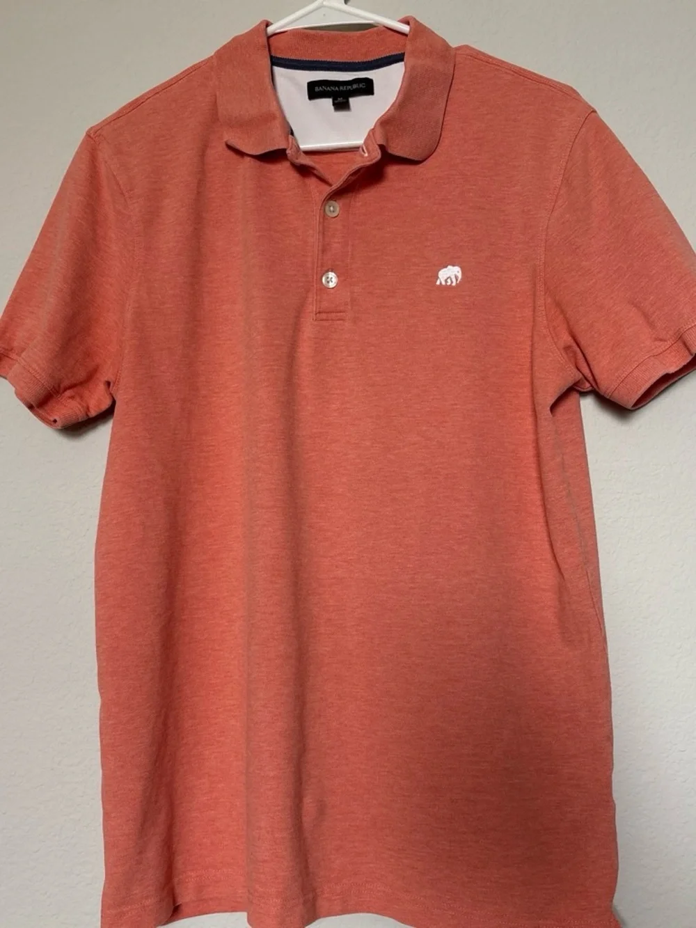 Banana Republic Coral-Red Polo Shirt
